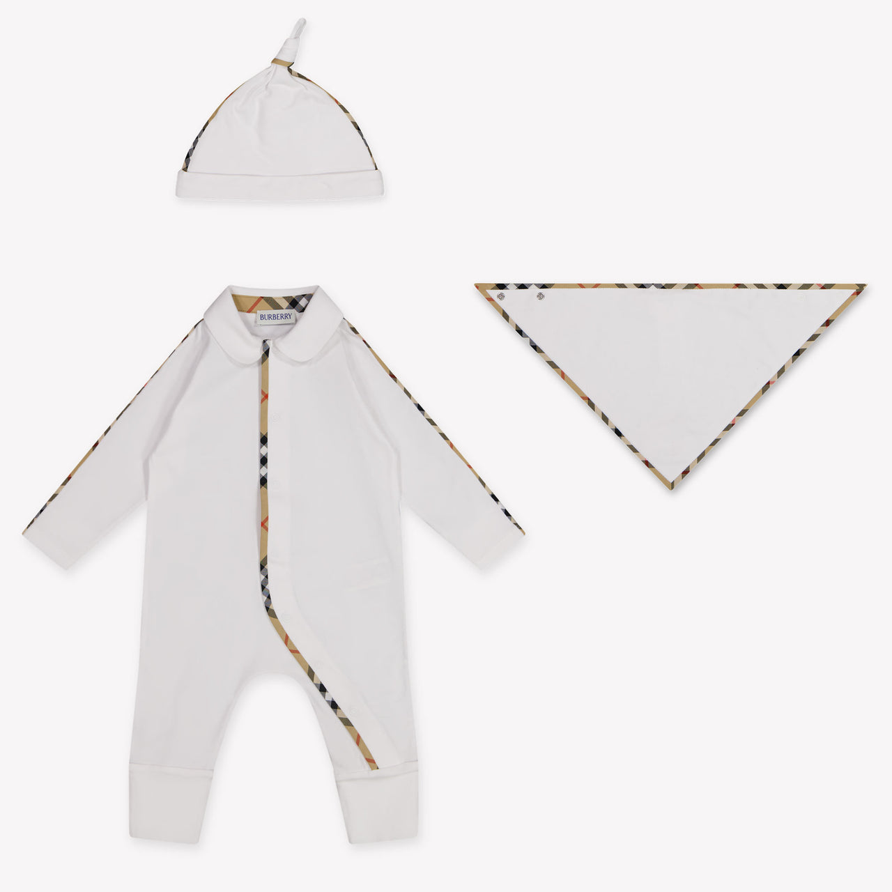 Burberry Hamilton Baby Unisex Romper in White