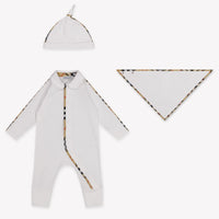 Burberry Hamilton Baby Unisex Romper in White