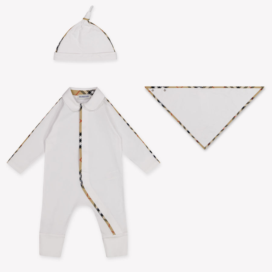 Burberry Hamilton Baby Unisex Romper in White