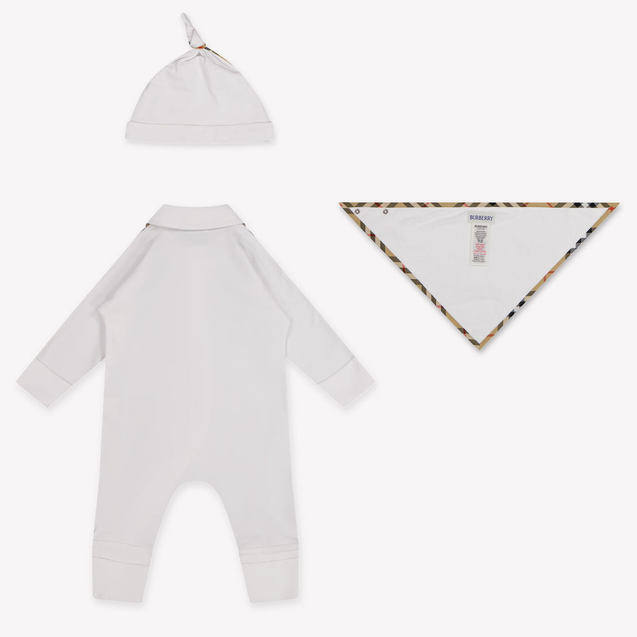 Burberry Hamilton Baby Unisex Romper in White