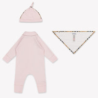 Burberry HAMILTON Baby Girls Playsuit In Light Pink