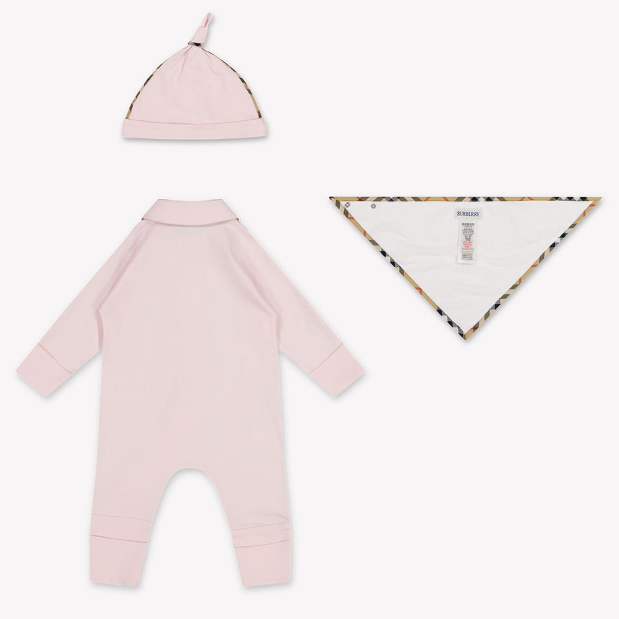 Burberry HAMILTON Baby Girls Playsuit In Light Pink