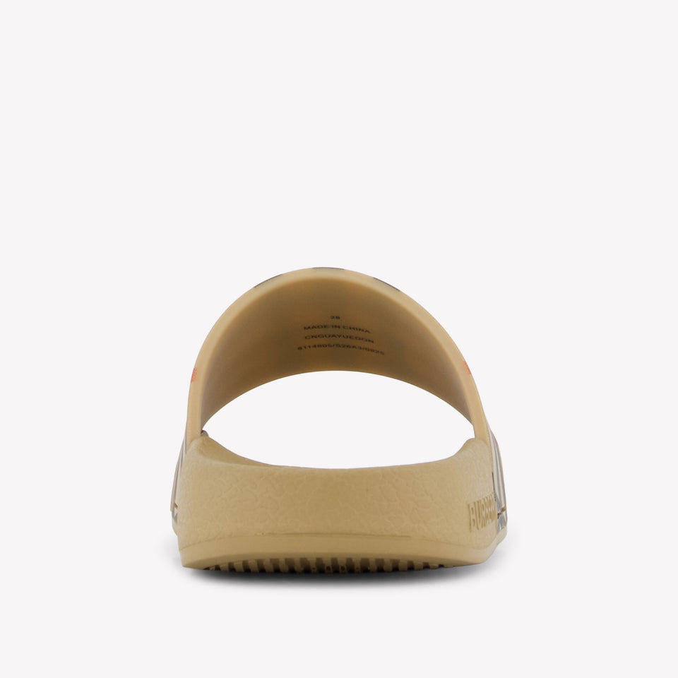 Burberry Furley Unisex Flipflops In Beige