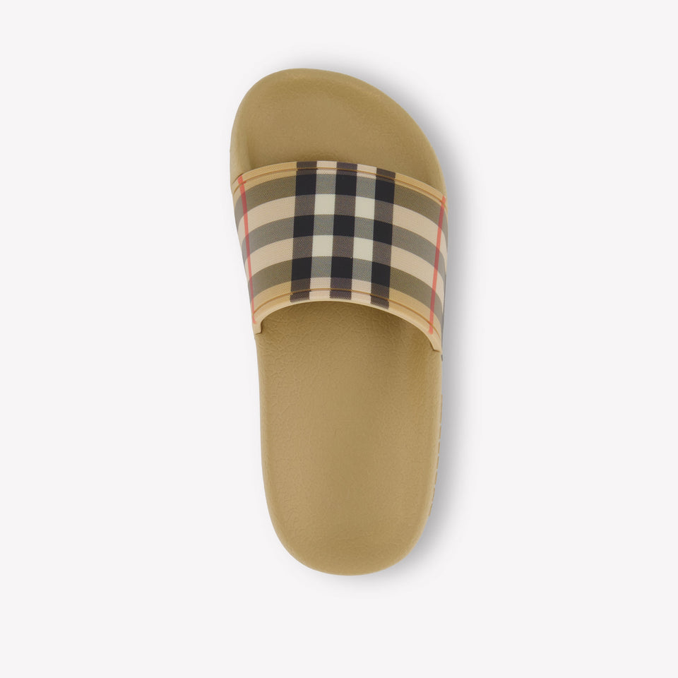 Burberry Furley Unisex Flipflops In Beige