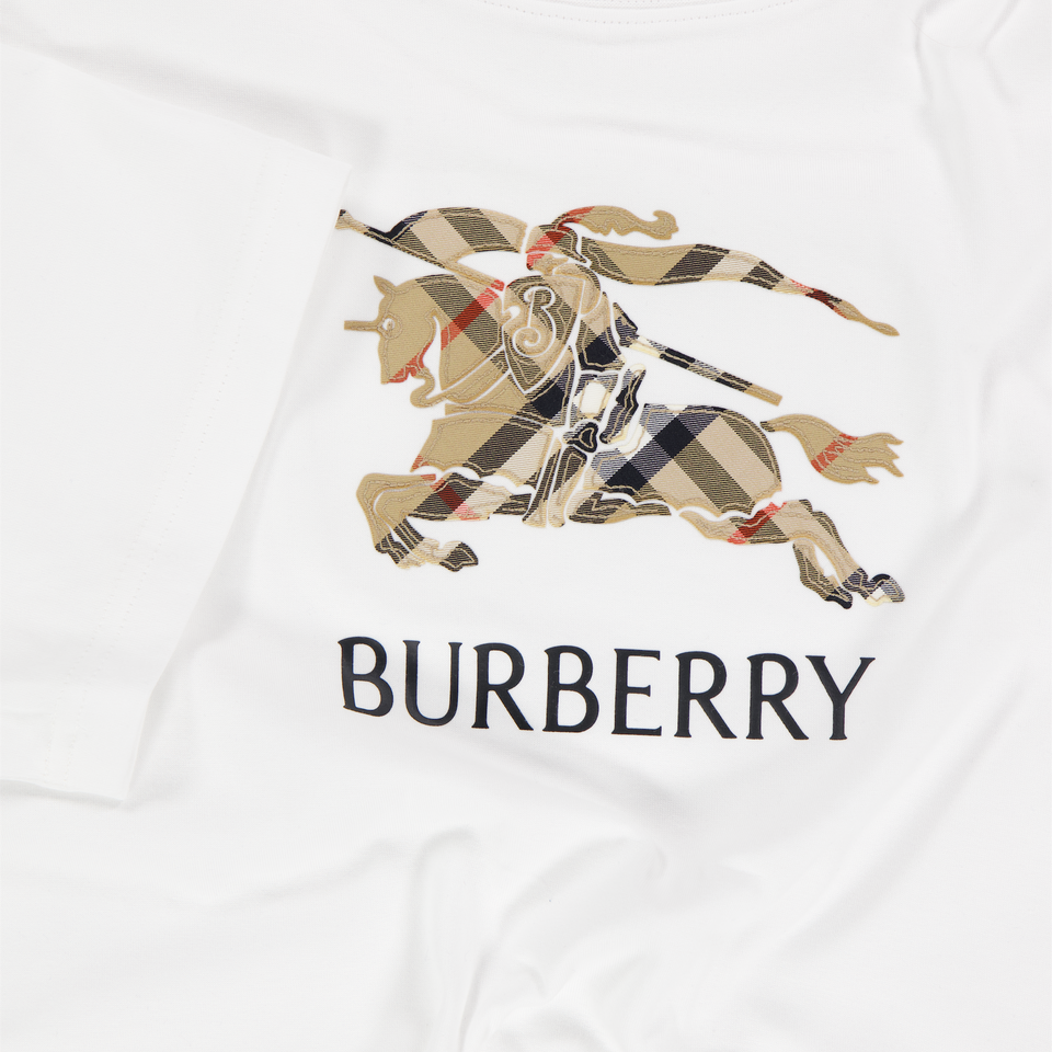 Burberry Cedar Kids Boys T-Shirt In White