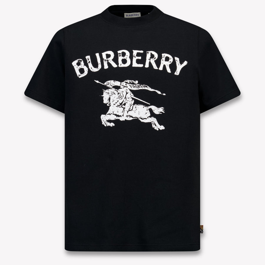 Burberry Cedar Stamp Kinder Jongens T-Shirt In Zwart