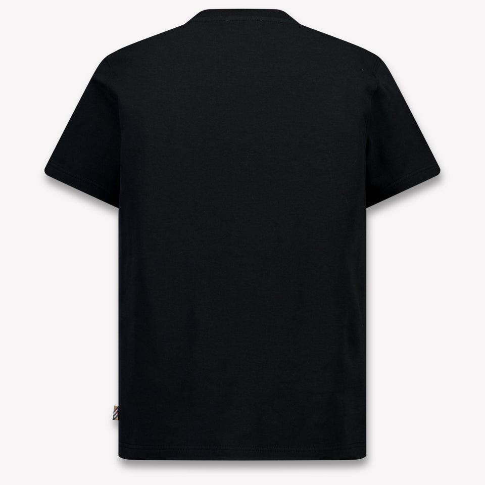Burberry CedarStamp Kids Boys T-Shirt In Black
