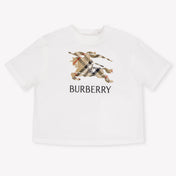Burberry Cedar Baby Unisex T-Shirt In Wit