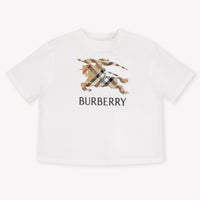 Burberry Cedar Baby Unisex T-Shirt In Wit
