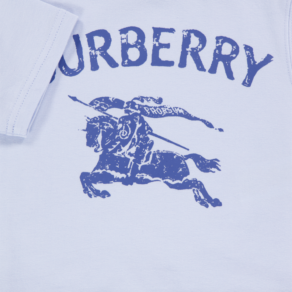 Burberry Cedar Baby Jongens T-Shirt In Licht Blauw