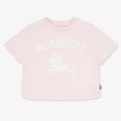 Burberry Cedar Baby Girls T-Shirt In Light Pink