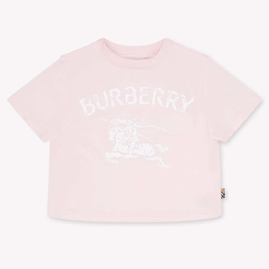 Burberry Cedar Baby Girls T-Shirt in Light Pink