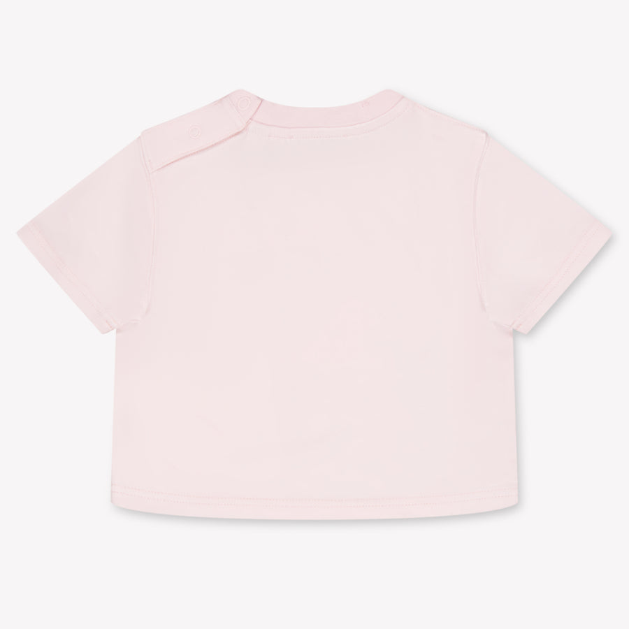 Burberry Cedar Baby Girls T-Shirt In Light Pink