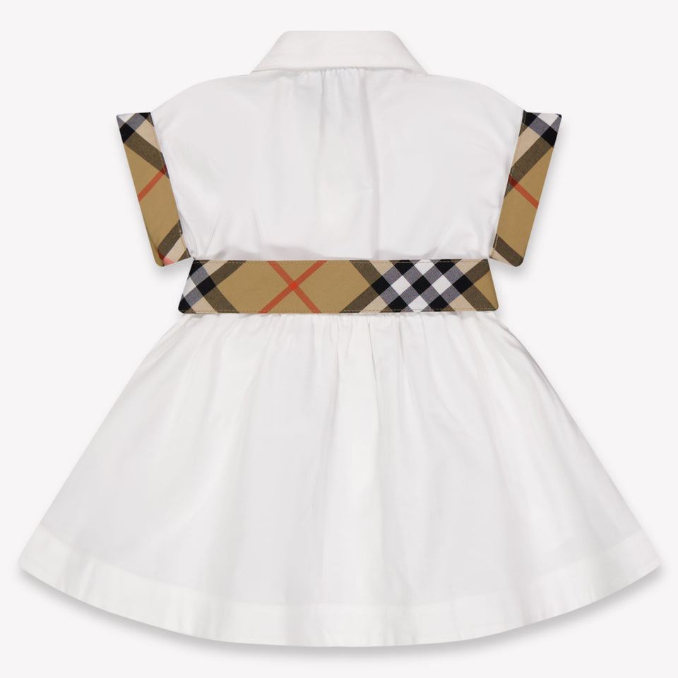 Burberry Baby Girls Dress In White