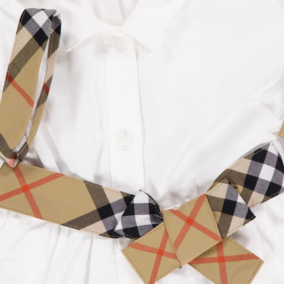 Burberry Baby Girls Dress In White