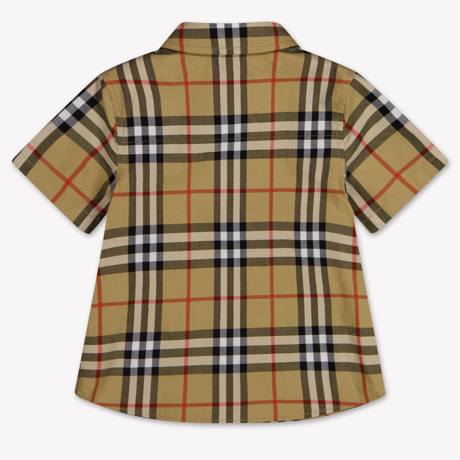 Burberry Owen Baby Jongens Blouse In Beige