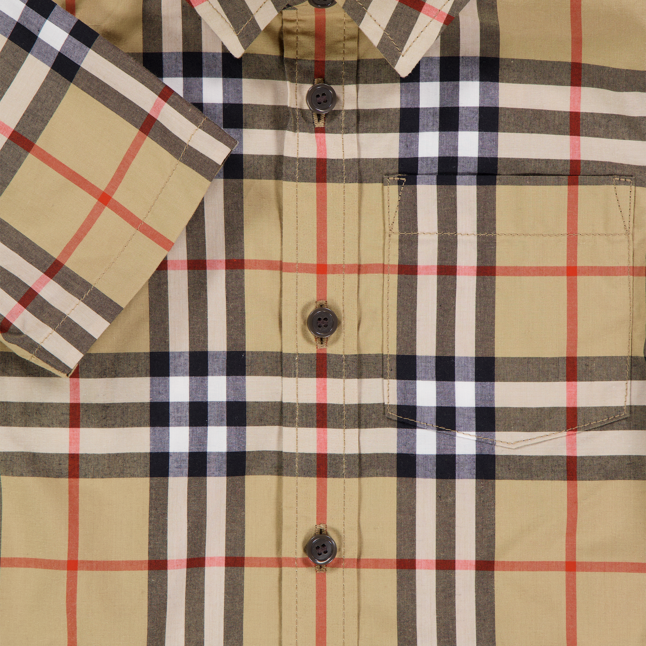 Burberry Owen Baby Jongens Blouse In Beige
