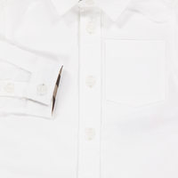 Burberry Owen Baby Jongens Blouse In Wit