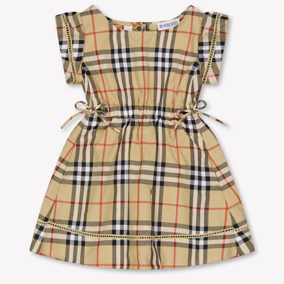 Burberry Adele Baby Girls Dress In Beige