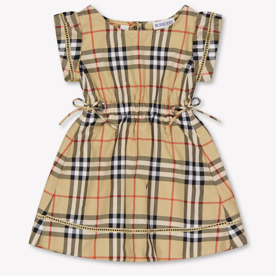 Burberry Adele Baby Meisjes Jurk In Beige