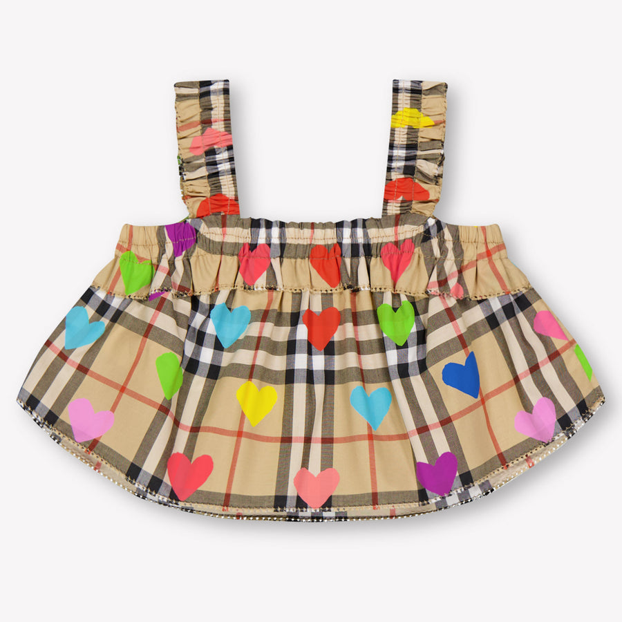 Burberry Gabi Baby Girls T-Shirt In Beige