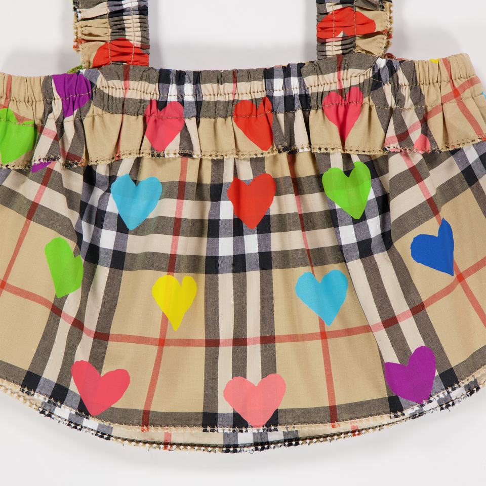 Burberry Gabi Baby Meisjes T-Shirt In Beige