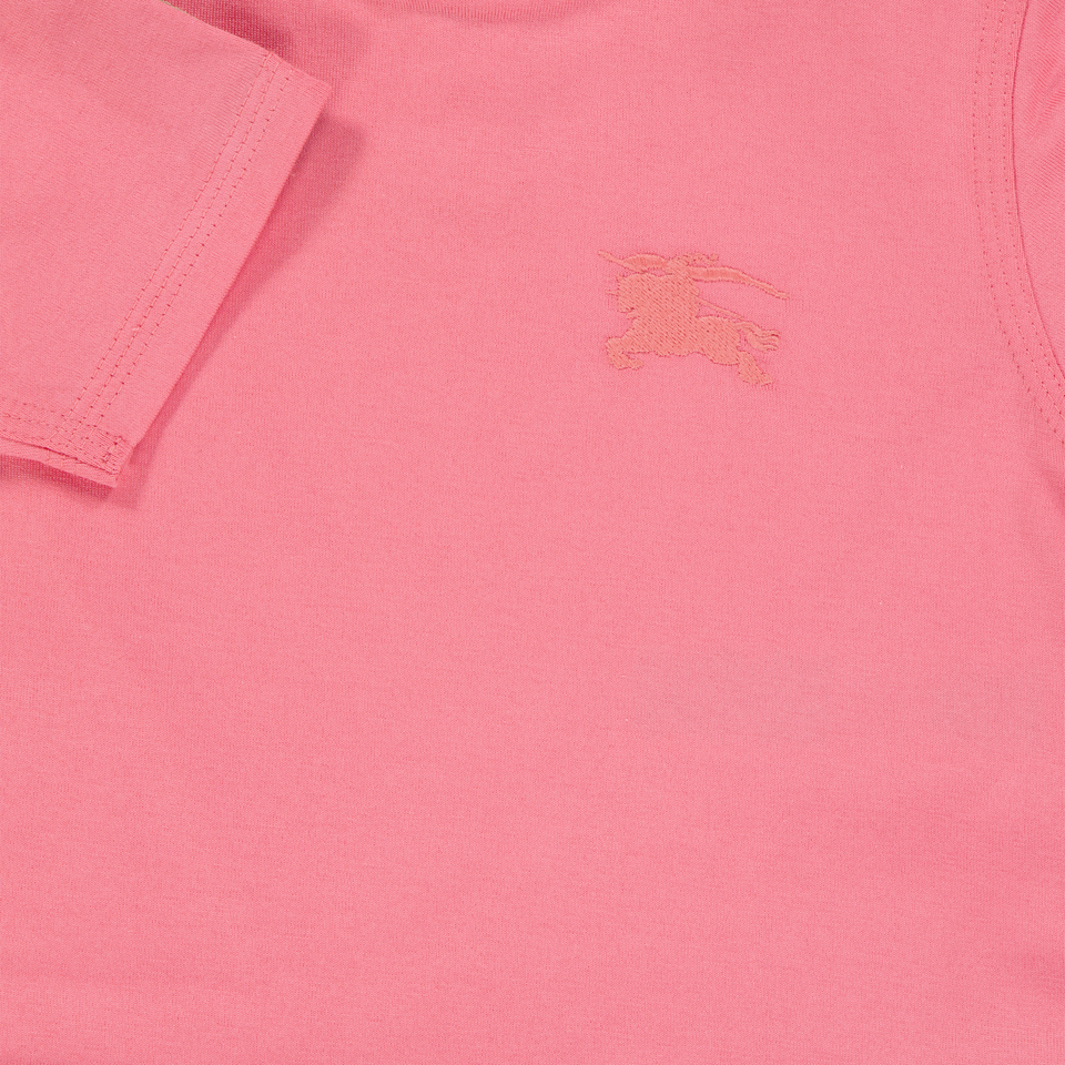 Burberry Cedar Baby Girls T-Shirt In Pink