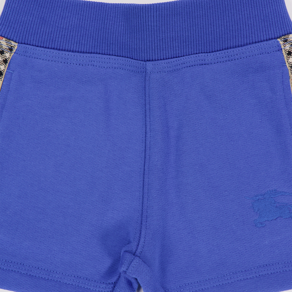 Burberry Benny Baby Jongens Shorts In Cobalt Blauw