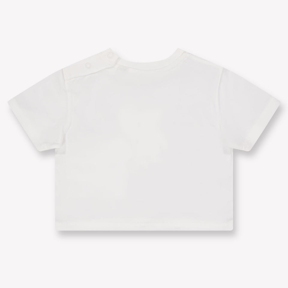 Burberry CedarTeddy Baby Boys T-Shirt In OffWhite