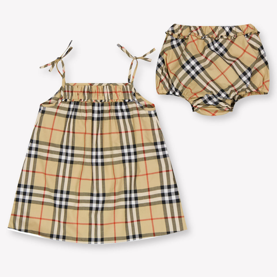 Burberry Betty Baby Girls Set In Beige