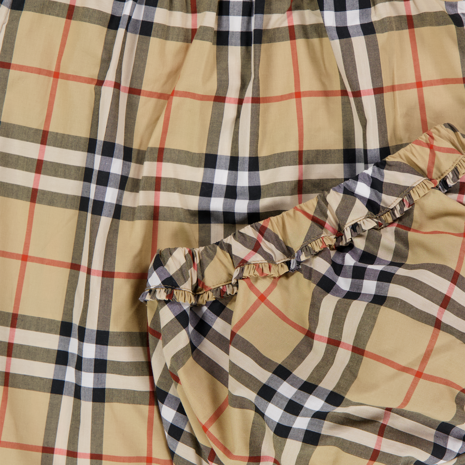 Burberry Betty Baby Girls Set In Beige