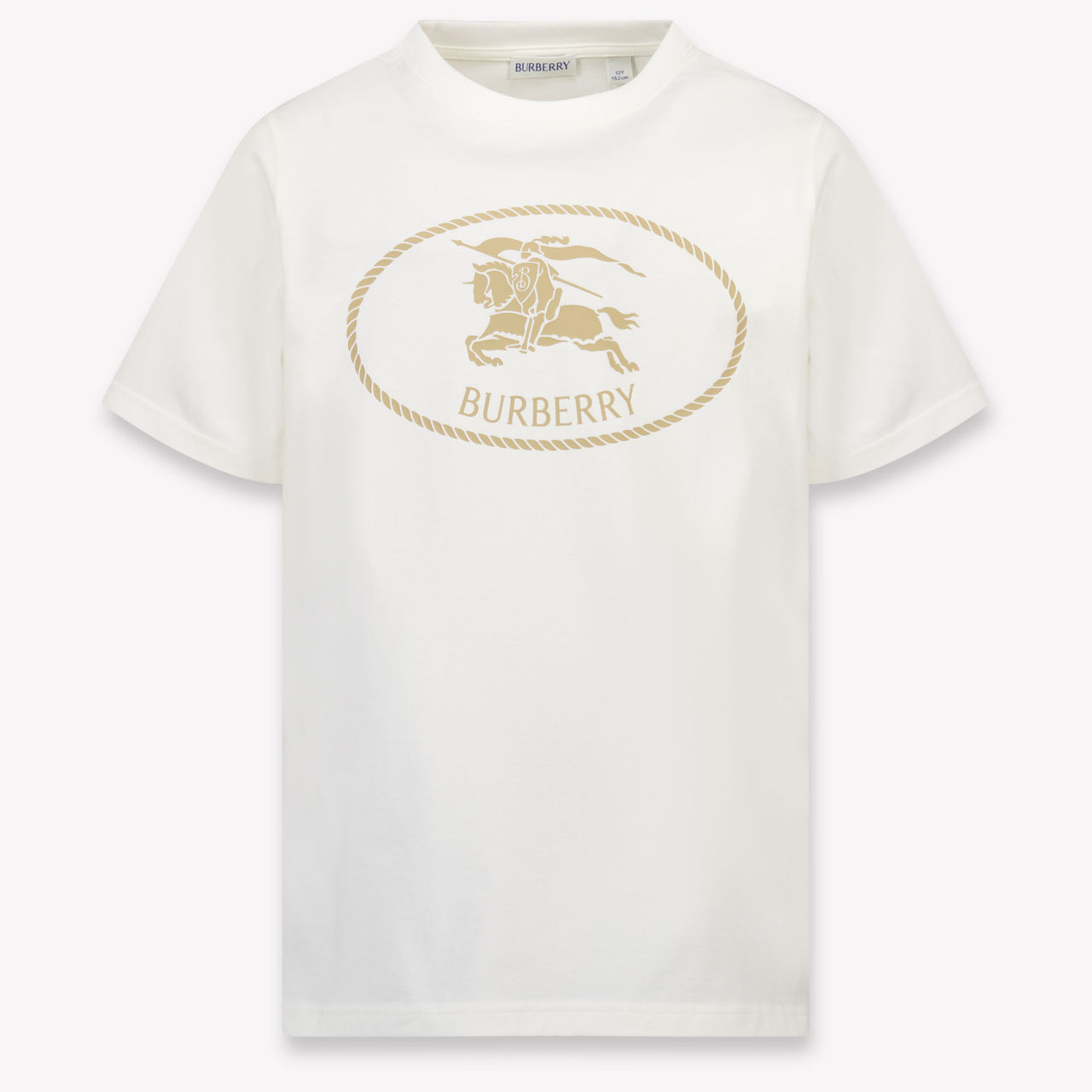 Burberry Cedar Crest Kids Unisex T-Shirt In OffWhite