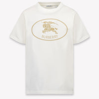 Burberry Cedar Crest Kids Unisex T-Shirt In OffWhite