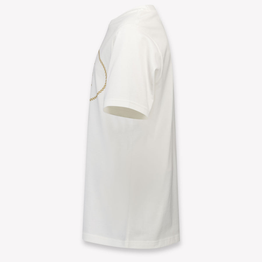 Burberry Cedar Crest Kids Unisex T-Shirt In OffWhite