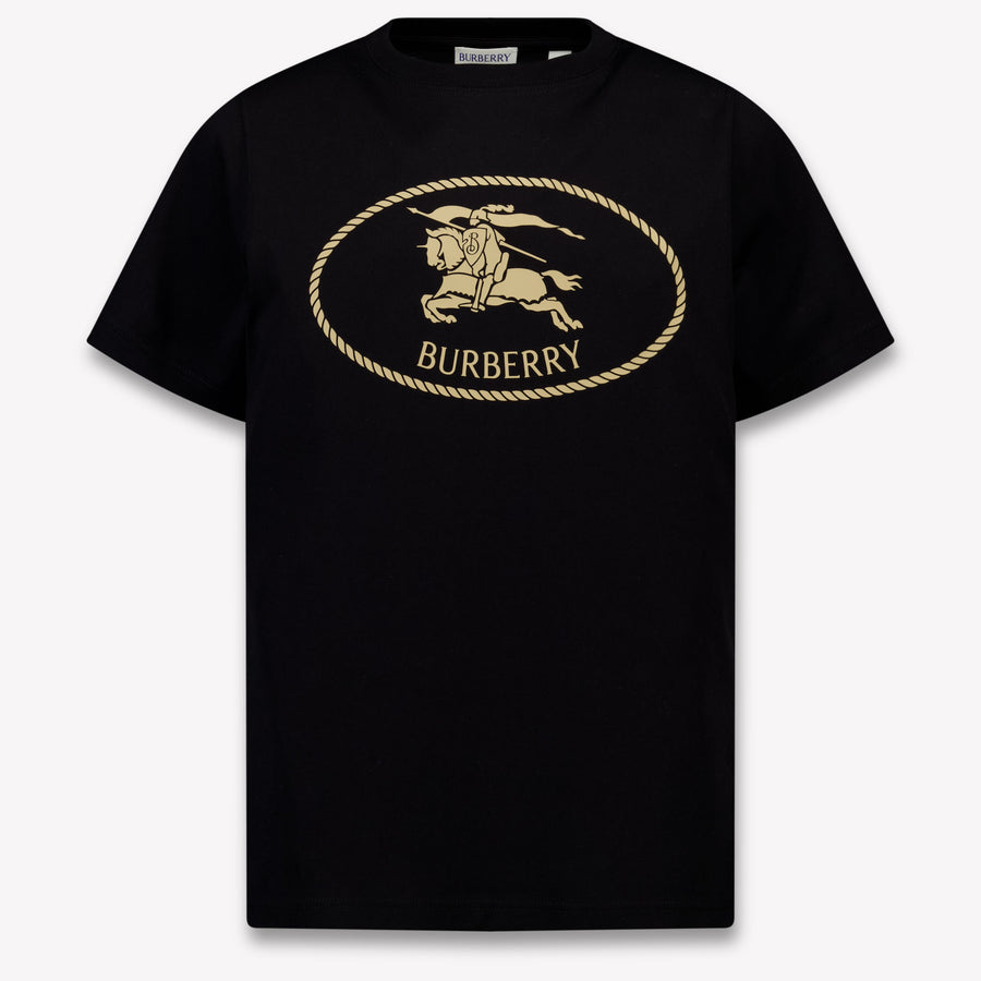 Burberry Cedar Crest Unisex Kids T-Shirt in Black