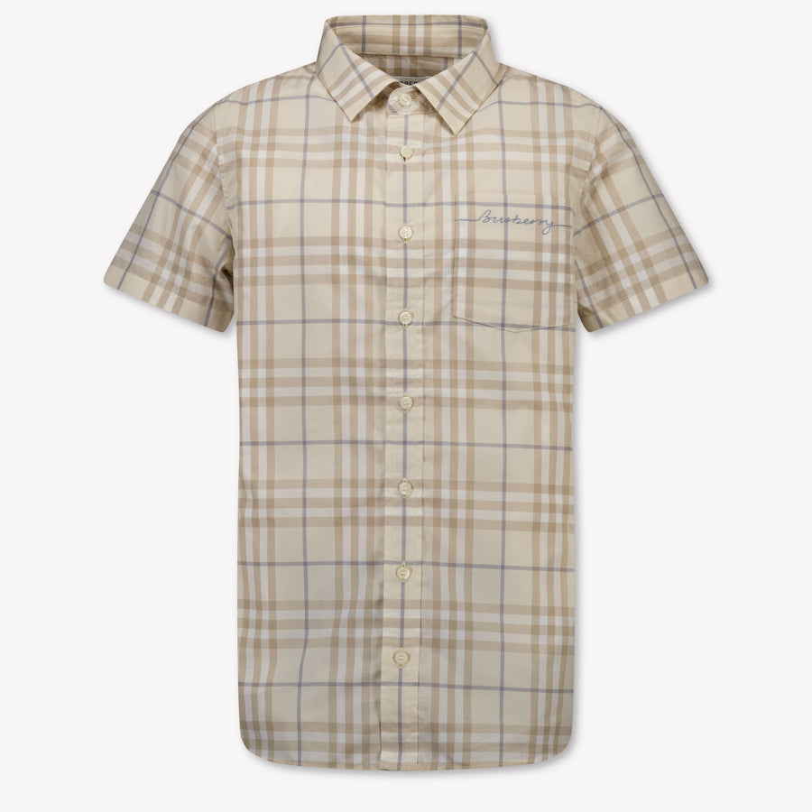 Burberry Boys Blouse in Light Beige