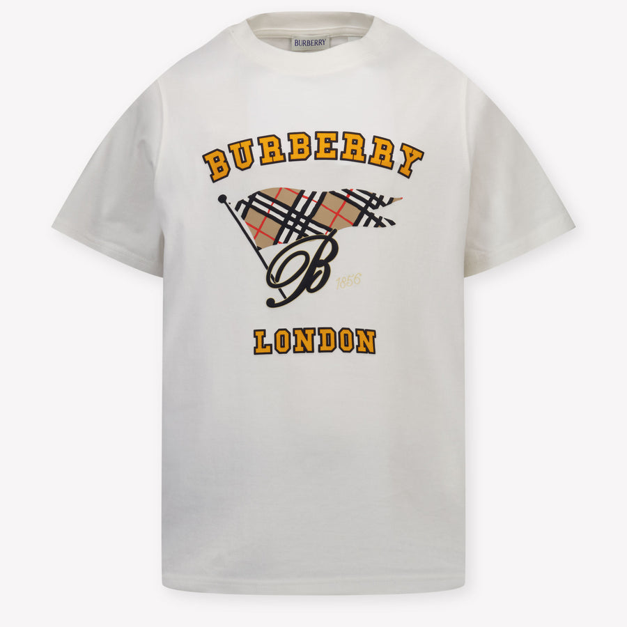 Burberry Cedar Unisex Kids T-Shirt in Off-White
