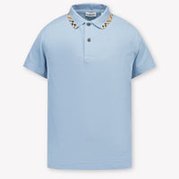Burberry JOHANE Kids Boys Polo In Light Blue