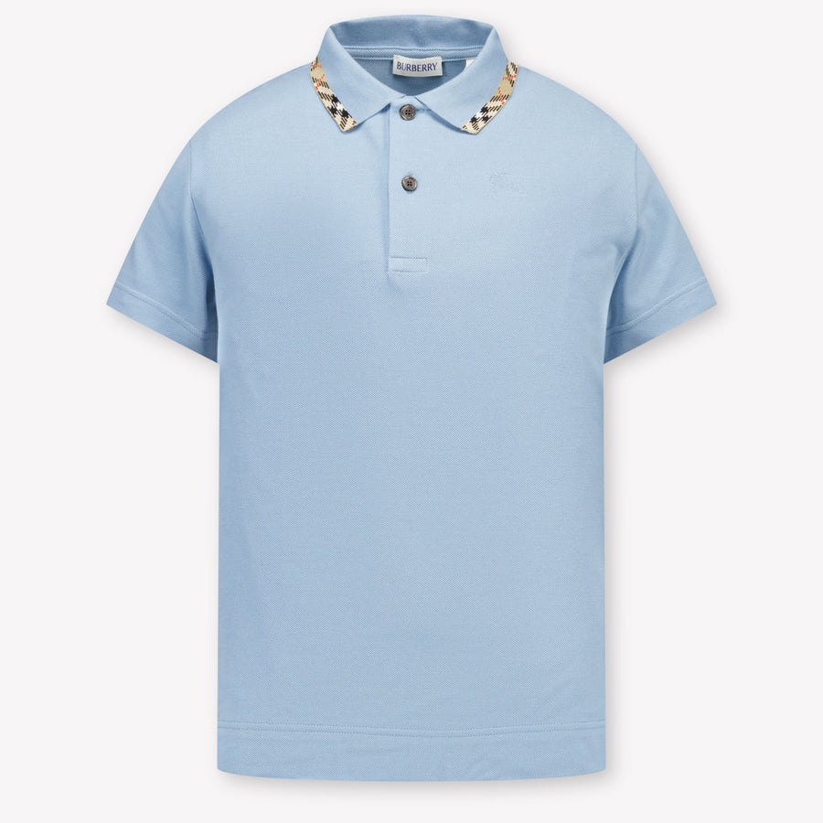 Burberry JOHANE Kids Boys Polo In Light Blue