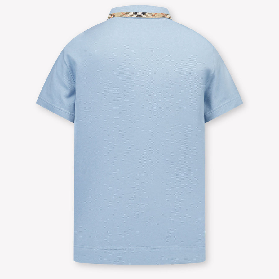 Burberry JOHANE Kids Boys Polo In Light Blue