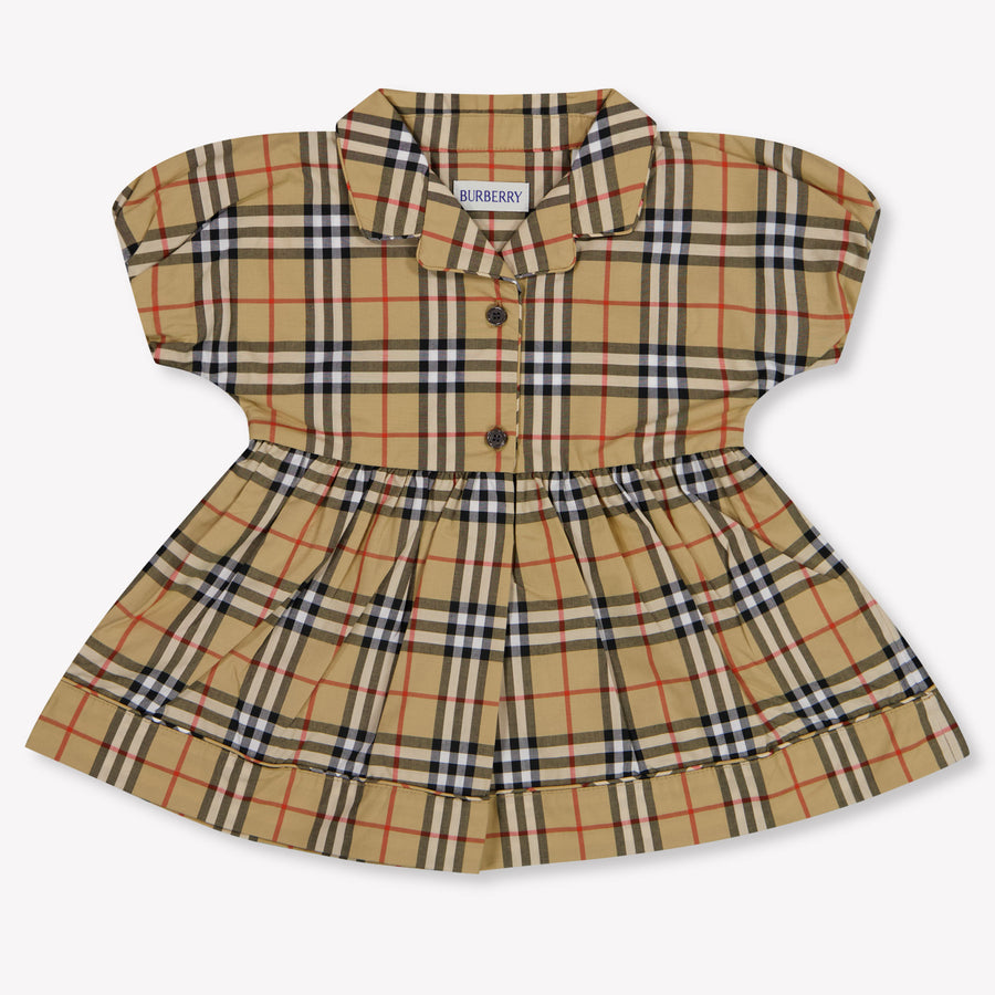 Burberry Bea Baby Meisjes Jurk In Beige