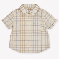 Burberry Owen Baby Boys Blouse In Light Beige