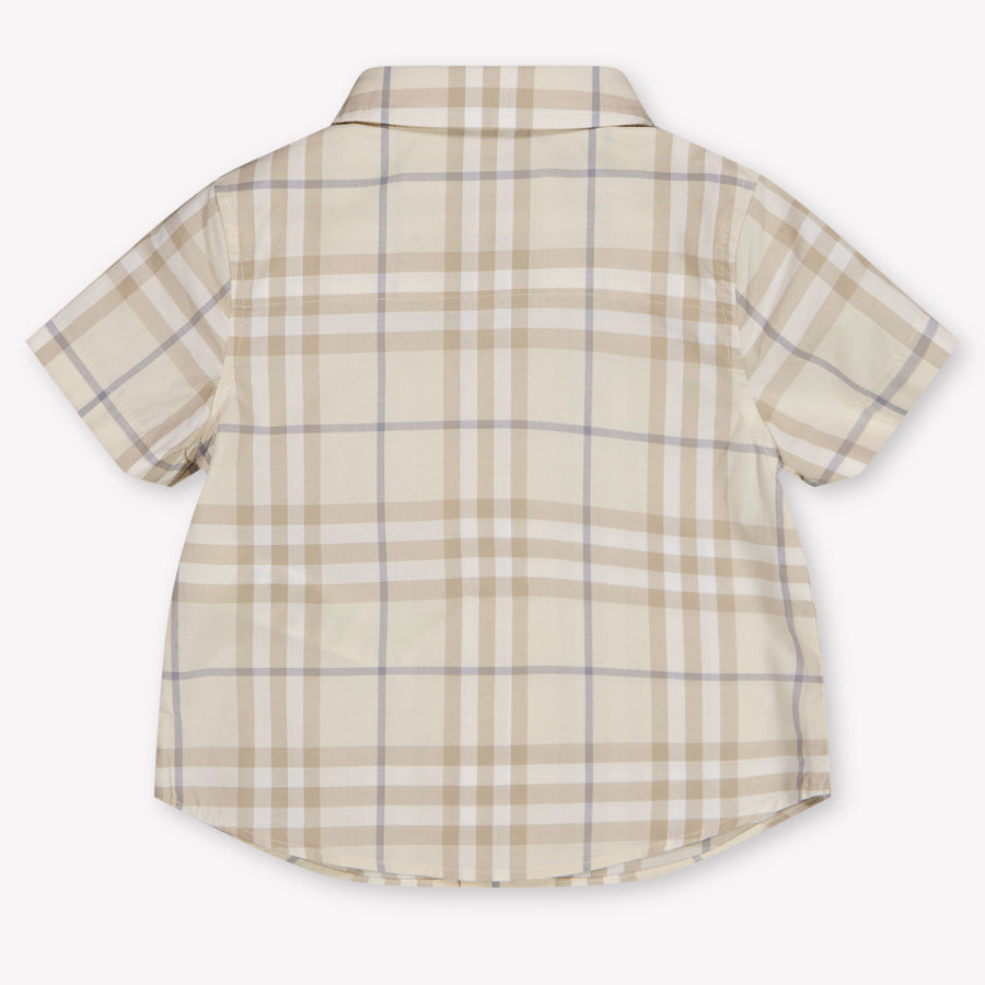Burberry Owen Baby Boys Blouse In Light Beige