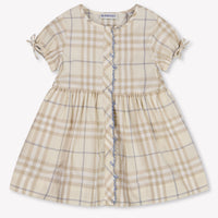 Burberry Josie Baby Meisjes Jurk In Licht Beige