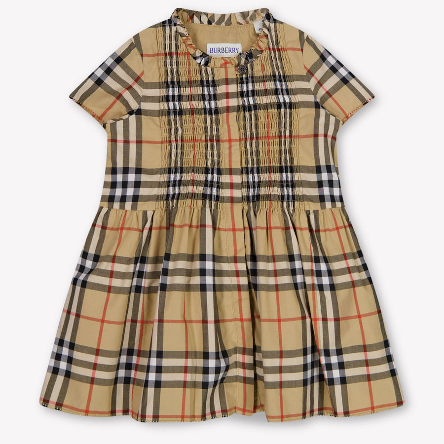 Burberry Rose Baby Girls Dress in Beige