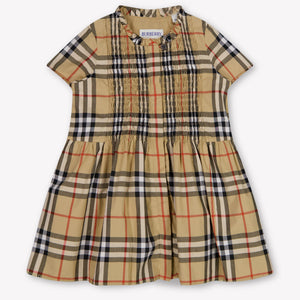 Burberry Rose Baby Girls Dress In Beige