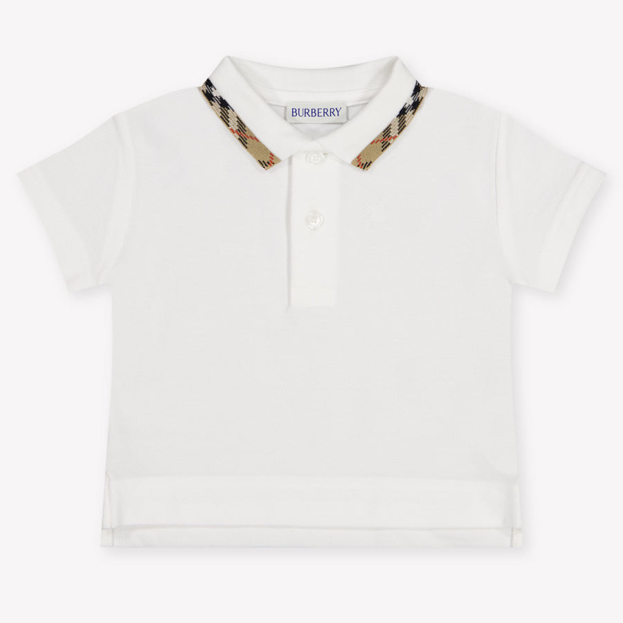 Burberry Johane Baby Boys Polo Shirt in White