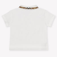 Burberry Johane Baby Jongens Polo In Wit