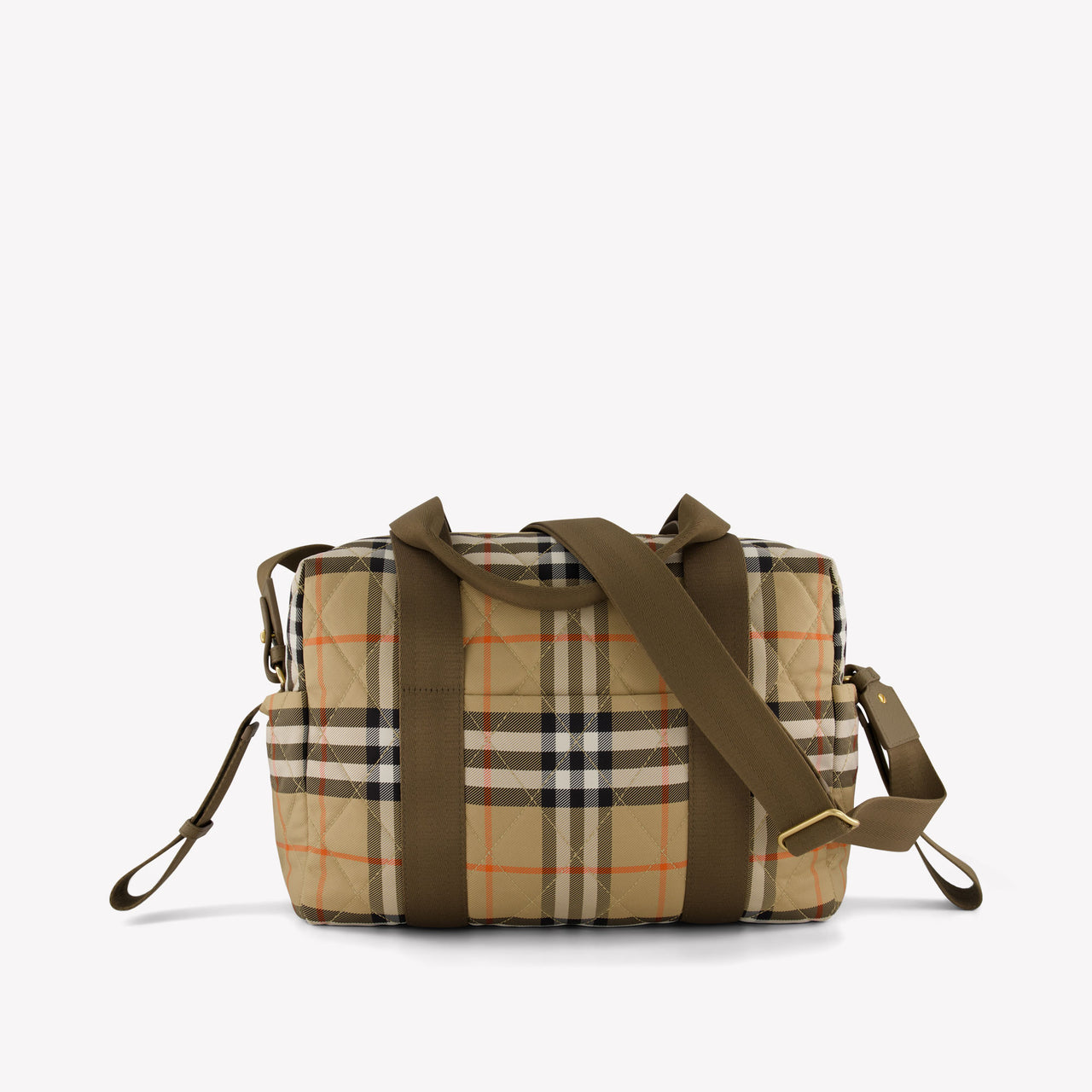 Burberry Belfast Baby Unisex Diaper Bag In Beige