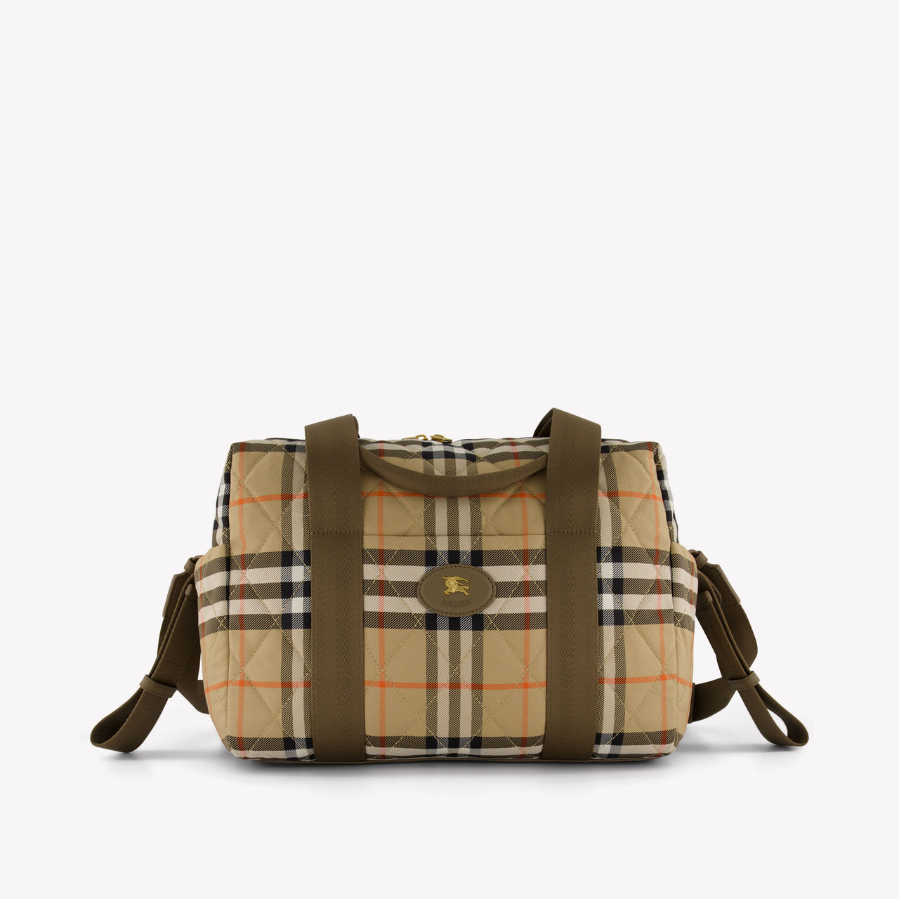 Burberry Belfast Baby Unisex Diaper Bag In Beige